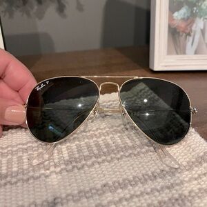 Ray-Ban Polarized RB3025 Aviator Large 001/58 55014